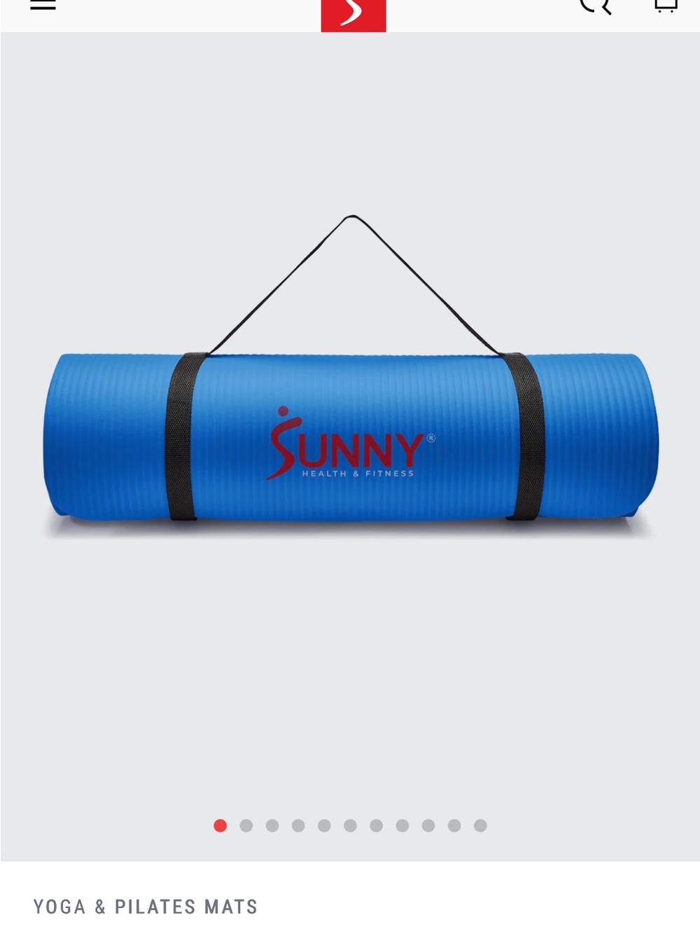 Sunny Women's Blue Duffel-Style Yoga Mat Carrier